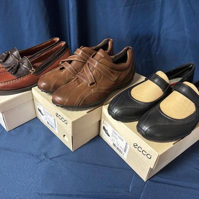 Decoys Auditions In Walnut & Ecco Charm In Black & Cloud Black Women's Size 10-10.5