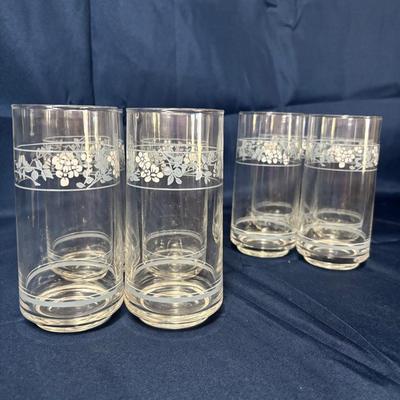 Vintage Corelle "First Of Spring" Set of 8 Tumblers (12oz)