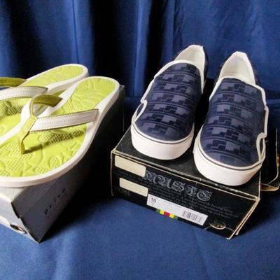Arider Emile-2 in coffee, Royal Elastics Katella Tex II, Privo by Clark's flip flop  Women's Size 10