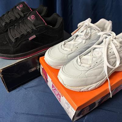 Gen X Essence BLK/Pink & Lite-n- Easy Quest 2 WHT/Silver Sneakers Women's Size 9