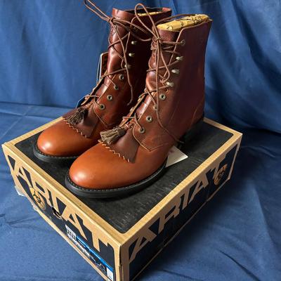 ARIAT Cobalt XR Pro Lacer Boot In Chestnut - Size 42/L11