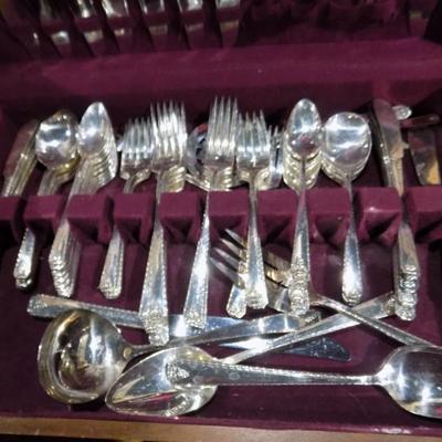 One of 2 Silverplate sets to choose from