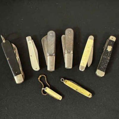 Pocket knives with 2 barlow