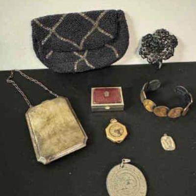Weiss brooch sterling coin purse