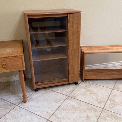 Hand Made Tables And Entertainment Center 