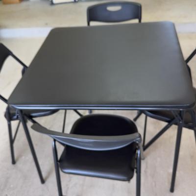 Folding Table And 4 Chairs