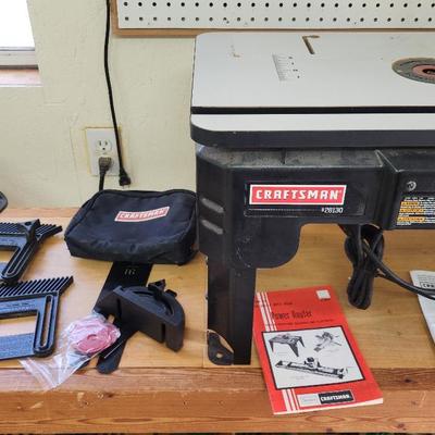 Craftsman Router Table and Router With Accessories 