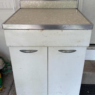 Vintage Industrial Metal Storage Cabinet