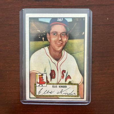 1952 Topps Baseball Card. Ellis Kinder #78 Red Back