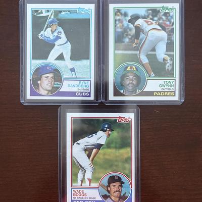 1983 Topps Baseball Complete Set. Tony Gwynn, Wade Boggs, Ryne Sandberg Rookies