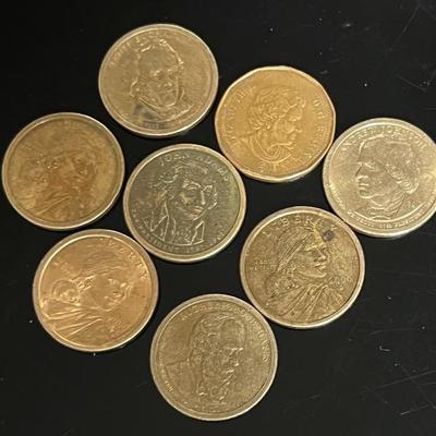 U.S. Gold Tone Dollars (8)