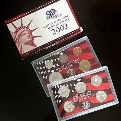 2002 U.S. Mint Silver Proof Set