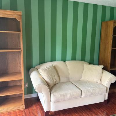 Pair (2) Matching Wooden Bookshelves 