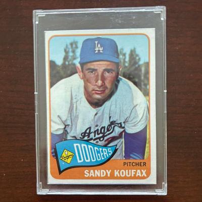 1965 Topps Baseball Card Sandy Koufax