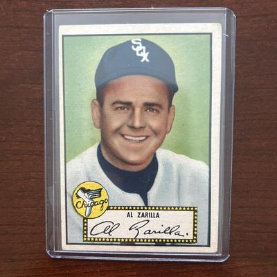 1952 Topps Baseball Card. Al Zarilla #70 Black Back
