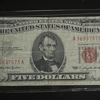 Series 1963 U.S. $5 Red Seal Note 