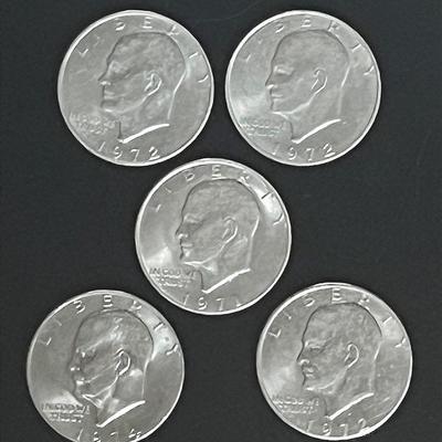 1970s Eisenhower Dollars (5)