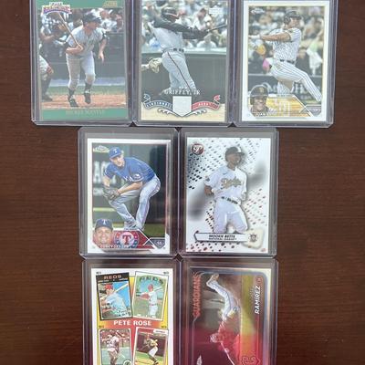 Baseball Cards. Mickey Mantle, Ken Griffey Jr., Pete Rose, and More