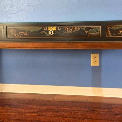 Drexel Chinoiserie Hand Painted Console Table