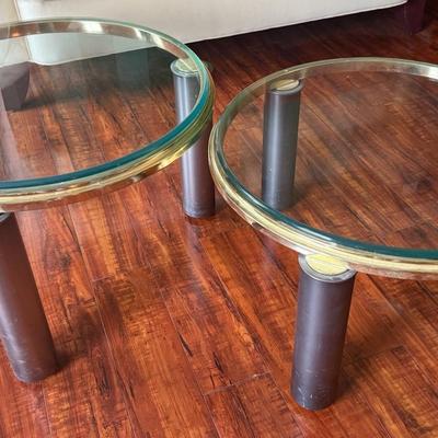 MCM Round Floating Tables (2) By The Design Institute Of America