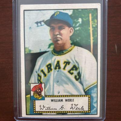 1952 Topps Baseball Card. William Werle #73 Red Back