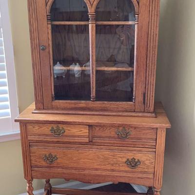 Wooden Curio Cabinet 