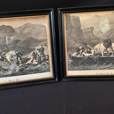 Highland Loch & Highland Ferry Boat Prints Of Original Etchings
