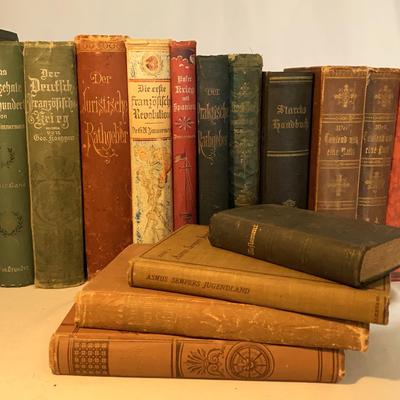 Collection of Vintage And Antique Books In German