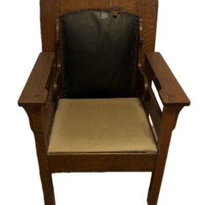 Quartersawn Oak Convertible Chair Table
