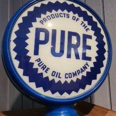 Pure Oil Company Round Advertising Sign 15"