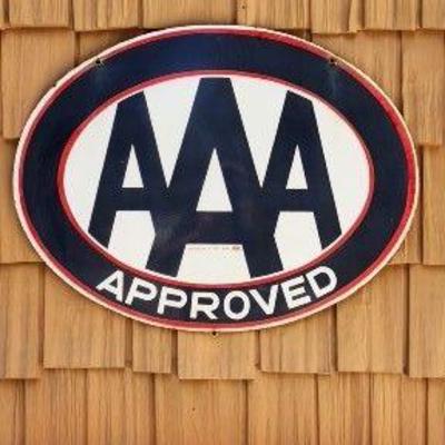 AAA Approved Advertising Sign 30" X 23"