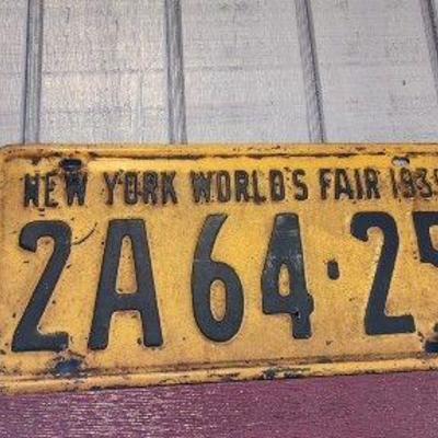 Vintage Car Tags/License Plate