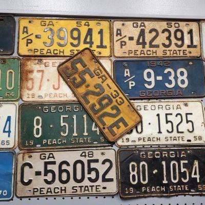 Vintage Car Tags/License Plates