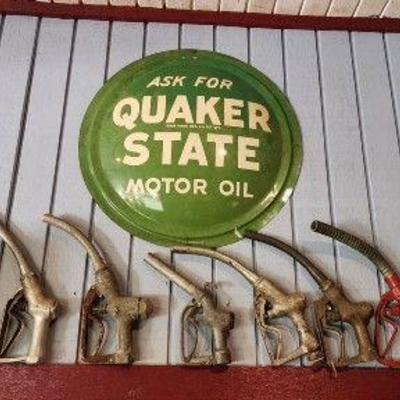Quaker State Motor Oil Advertising Sign Round 28"