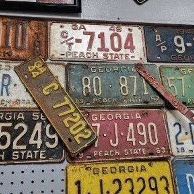 Vintage Car Tags/License Plates