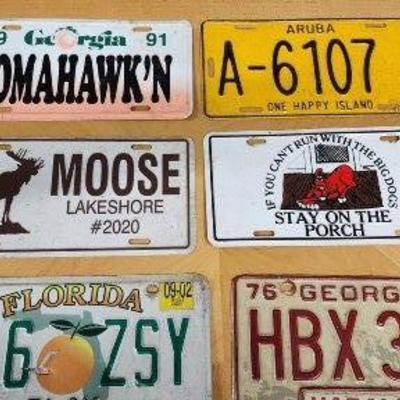 Vintage Car Tags/License Plates