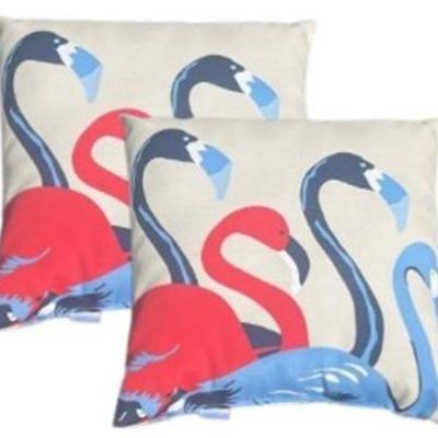 New! Hampton Bay Outdoor  Pillows - There are 2 lots (a total of 4 pillows) in the auction