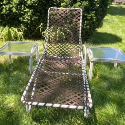 Collectible Vintage Brown Jordan Mid-Century Modern Tamiami Lounge And Side Tables - Worthy Of Repair!