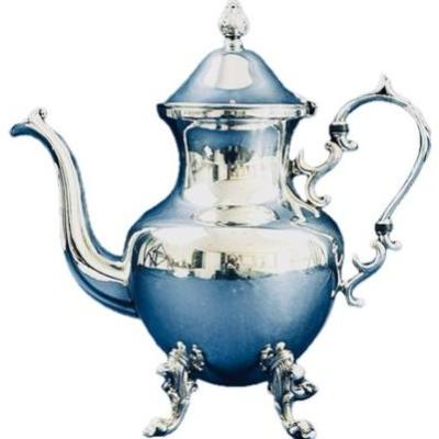 Silver On Copper Plated Coffee Pot - Excellent Condition