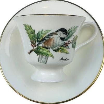 English Boehm Porcelain Tea Cup & Saucer