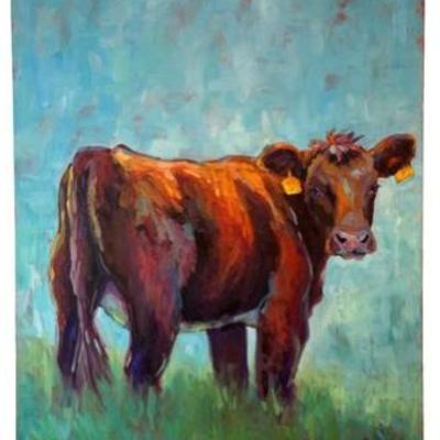 Whats Up? Cow Painting By Britt Bair 2016