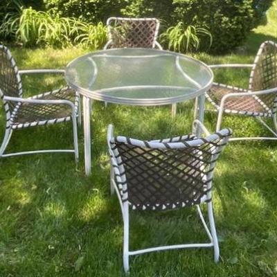 Sale Photo Thumbnail #46: Collectible Vintage Set - Brown Jordan Mid-Century Modern Tamiami 5pc Dining Set - Worthy Of Repair!