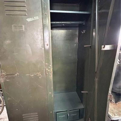 Old metal locker
