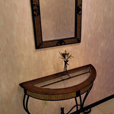 Foyer Table & Mirror