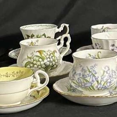 Gorgeous Bone China Cups And Saucer Sets Featuring Royal Albert Plus More