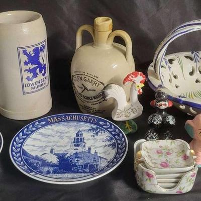 Eclectic Vintage Ceramics & Collectibles – Lowenbrau Mugs, Boston Plates, Figurines & More
