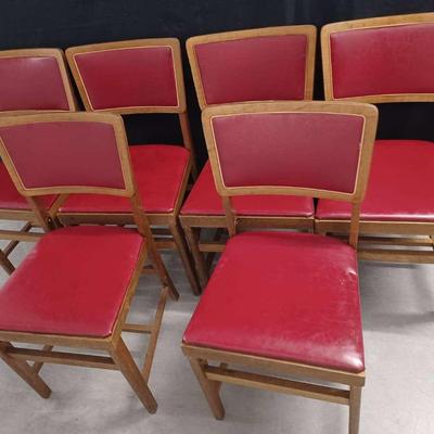 Norquist Coronet Folding Furniture Chairs (6)