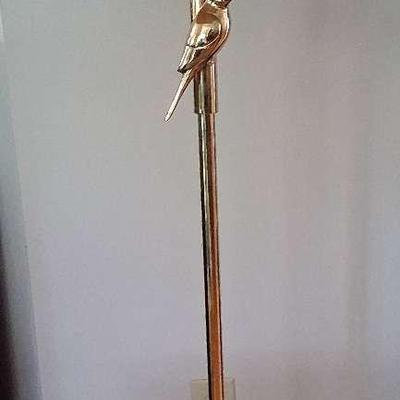 Vintage Brass Parrot Floor Lamp