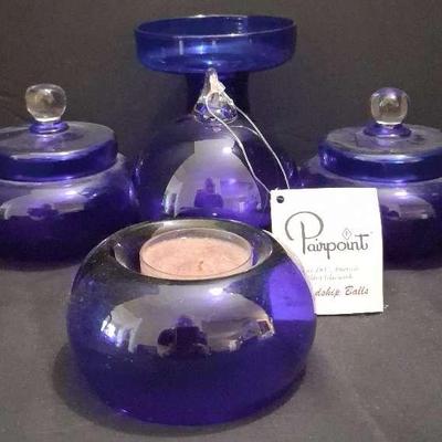 Pairpoint Cobalt Blue Glass Collection – Including Friendship Ball