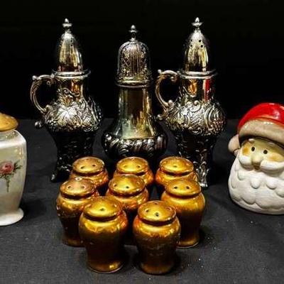 Vintage and Decorative Salt & Pepper Shaker Collection – Porcelain, Silverplate & Holiday